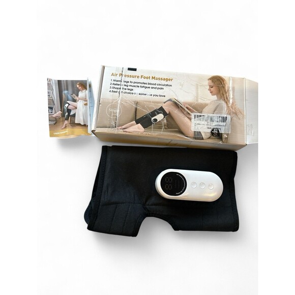 LINGTENG Leg Massager Calf Air Compression Massager with Heat Cordless Single - Picture 1 of 6